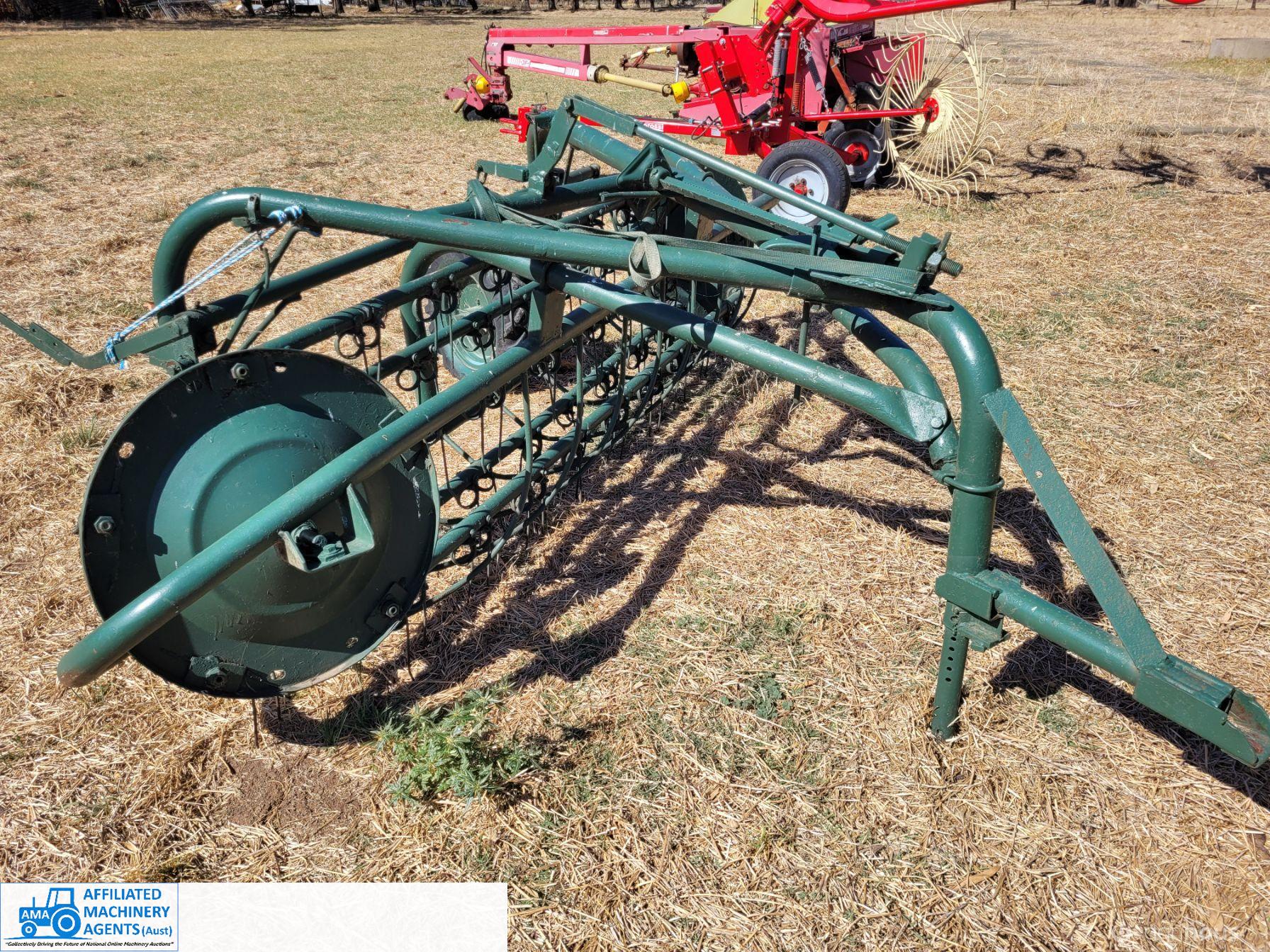 Trailing 8ft Roller-bar Hay Rake ~ Ground drive - photo 3