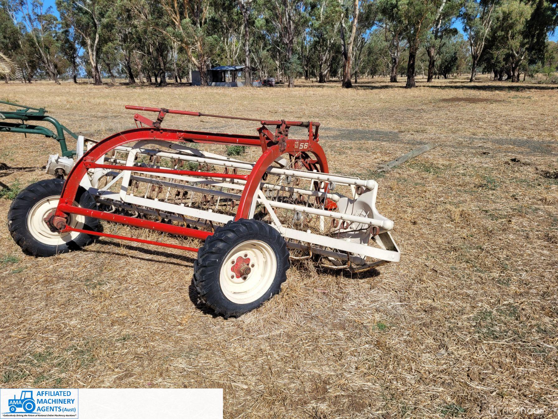 NH-56 8ft Rollor-bar Hay Rake ~ Ground drive