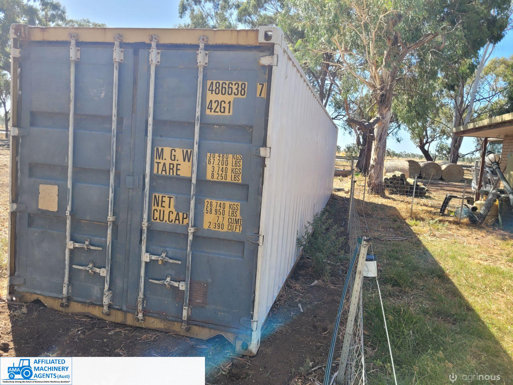 40ft Shipping Container with Whirly-bird Vents ~ Good cond. - photo 6