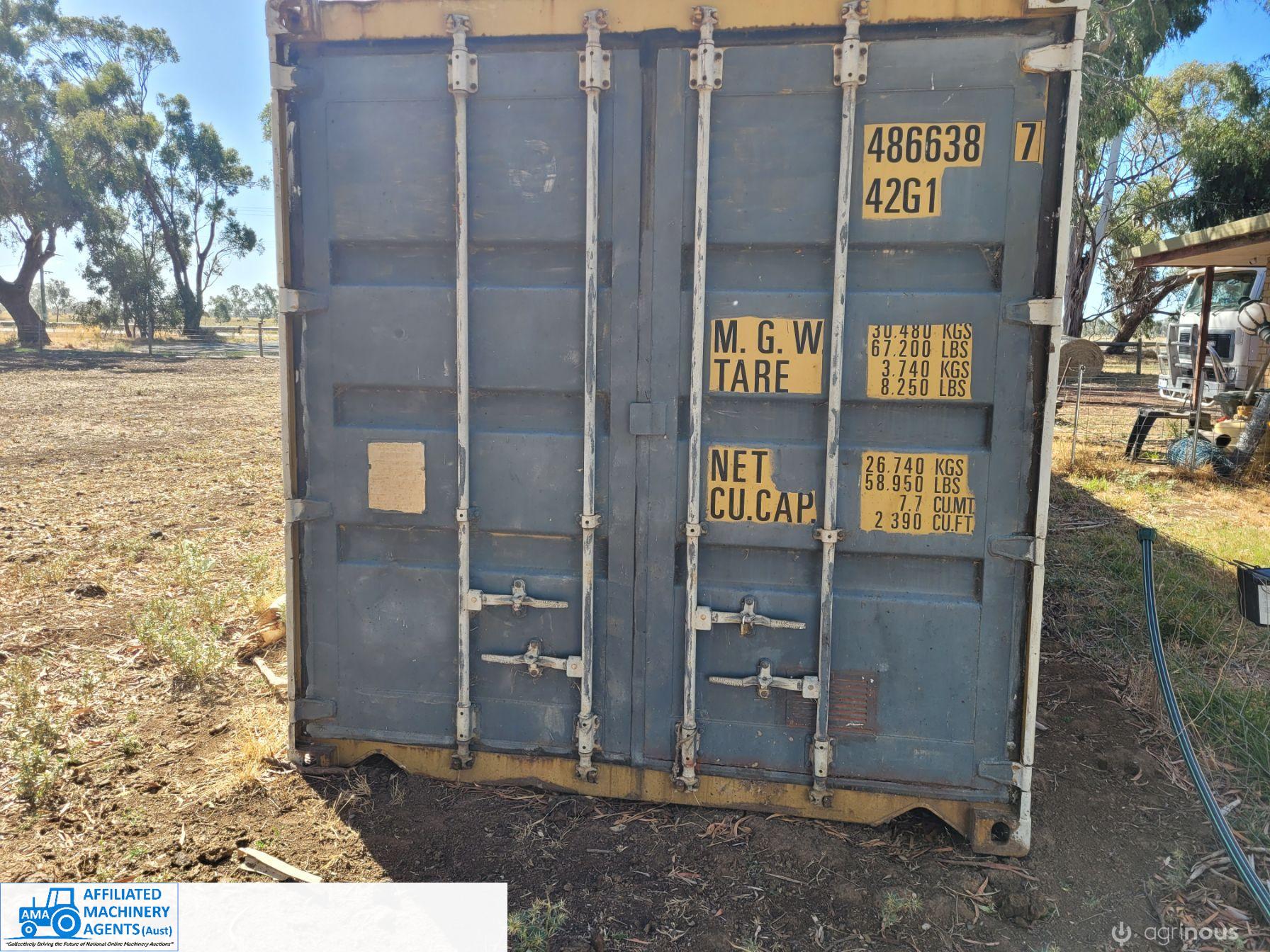 40ft Shipping Container with Whirly-bird Vents ~ Good cond. - photo 7