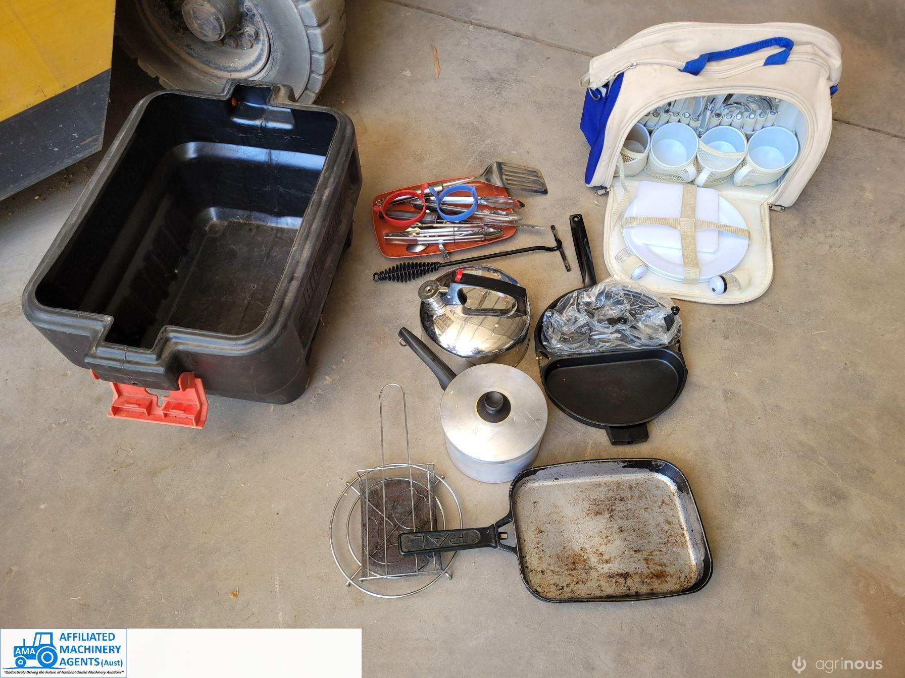 Box of Assorted Camping Equipment - photo 2
