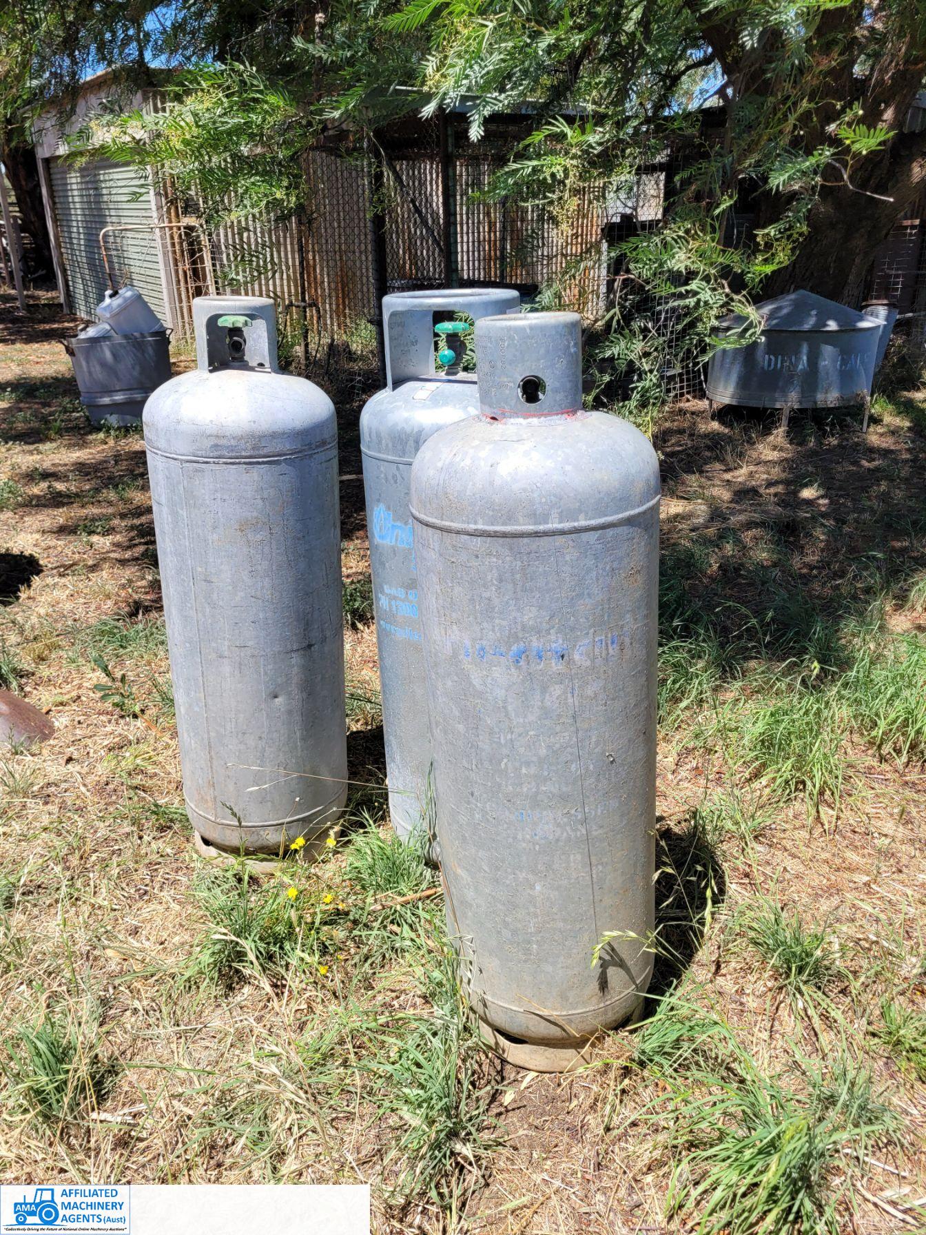 3x Galv. Gas Cylinders - photo 3