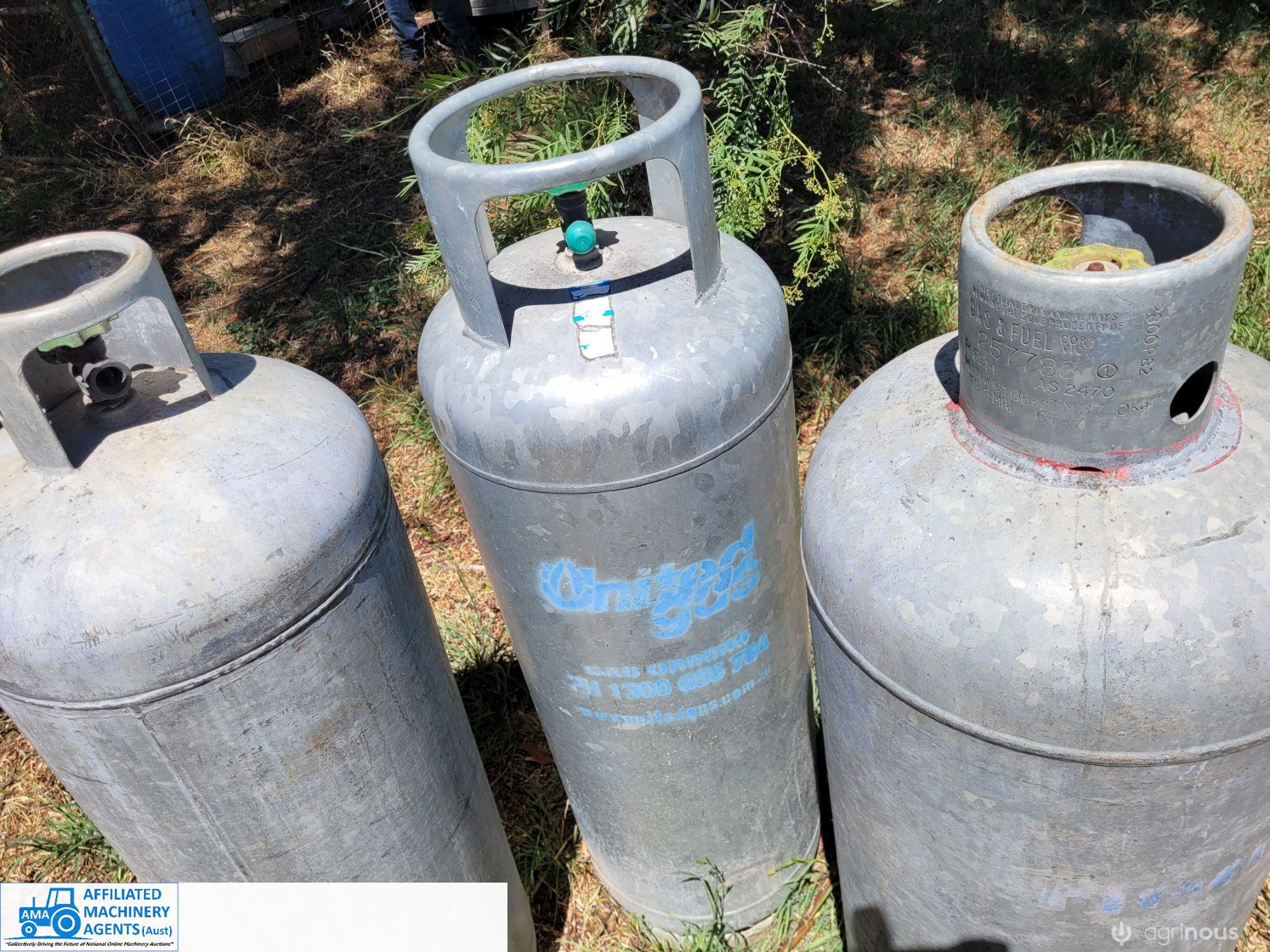 3x Galv. Gas Cylinders - photo 4