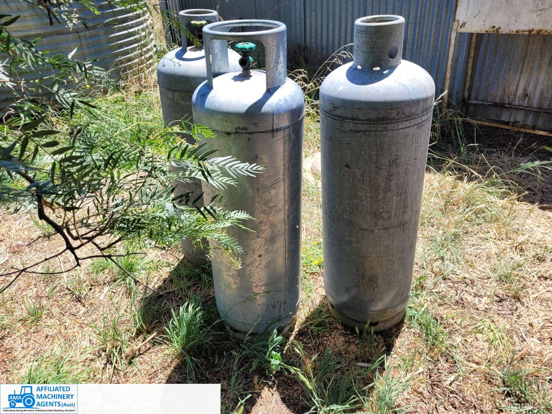 3x Galv. Gas Cylinders - photo 2