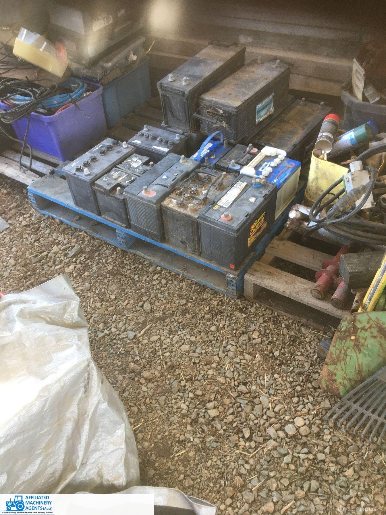 Pallet of 19 Used Batteries