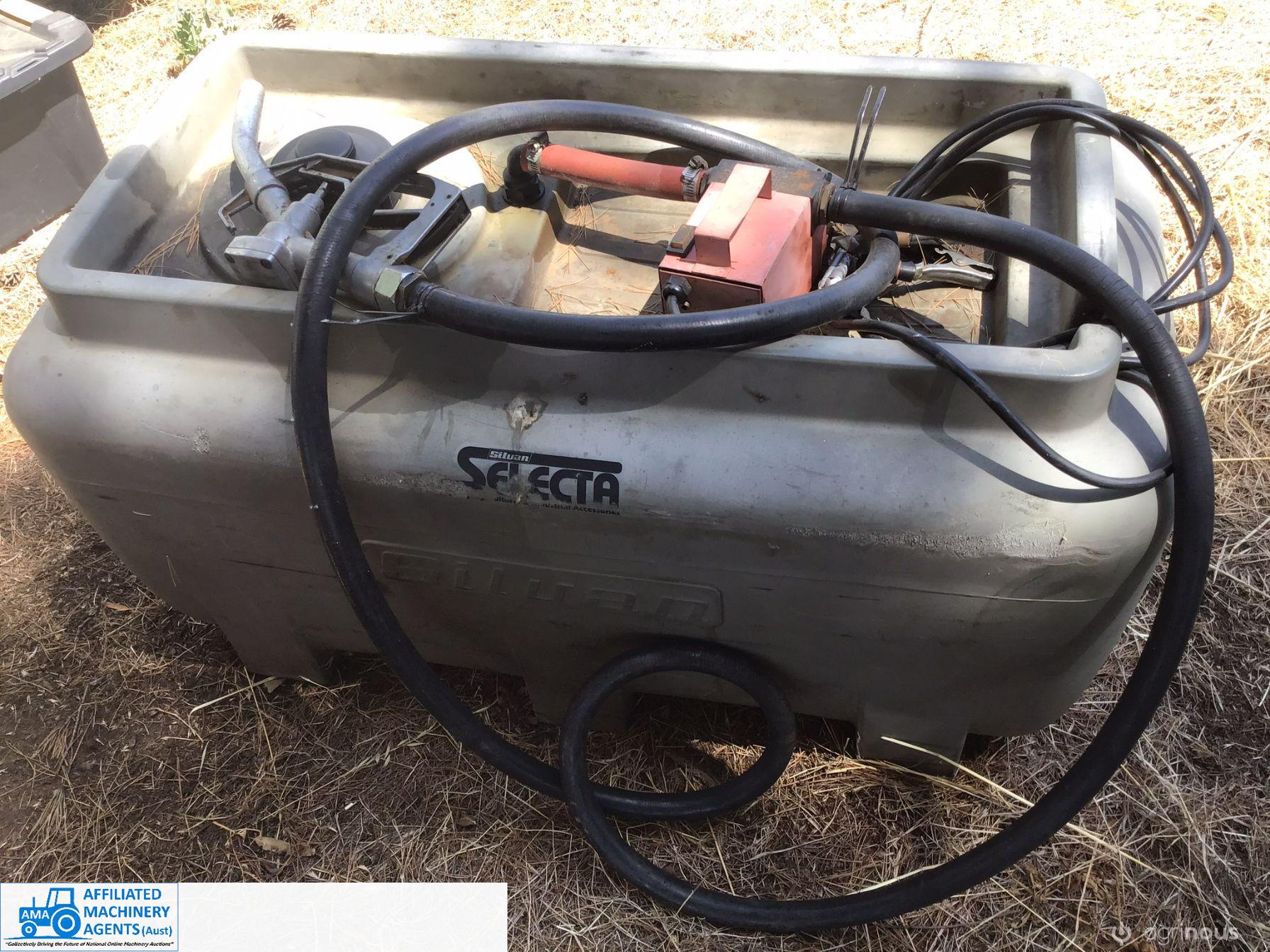 200 ltr diesel fuel tanker with pump, hose & gun