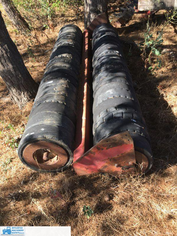 2x 10ft Solid "Fork Lift" Tyre Rollers