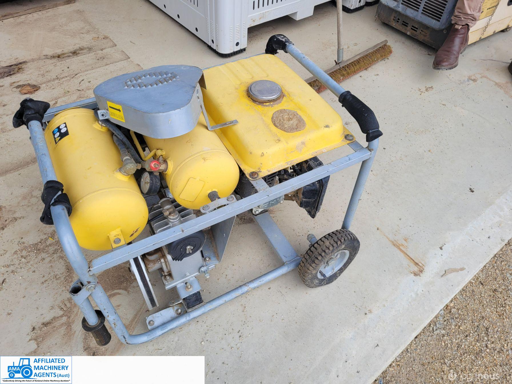 Petrol Air Compressor on Trolley - photo 2