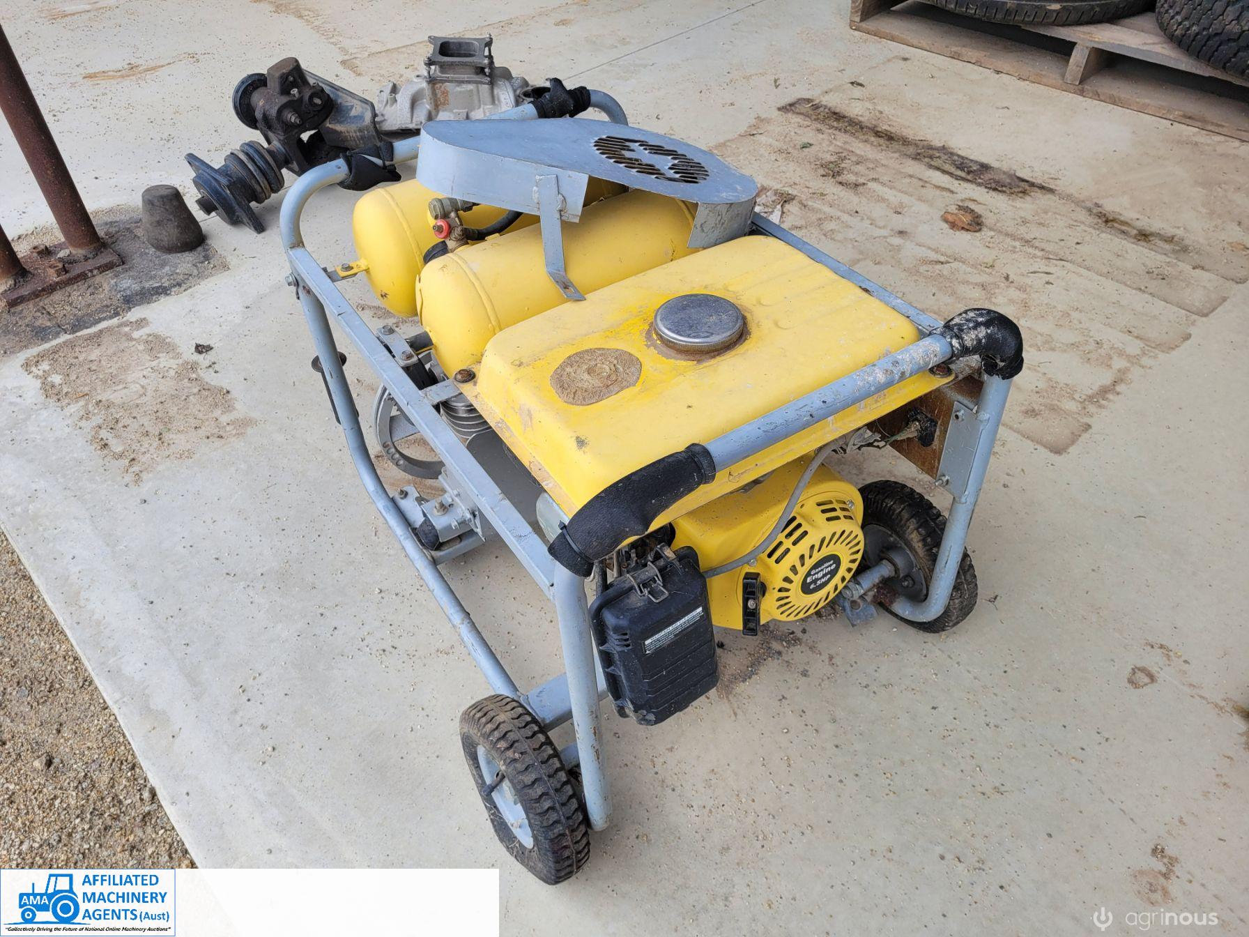 Petrol Air Compressor on Trolley