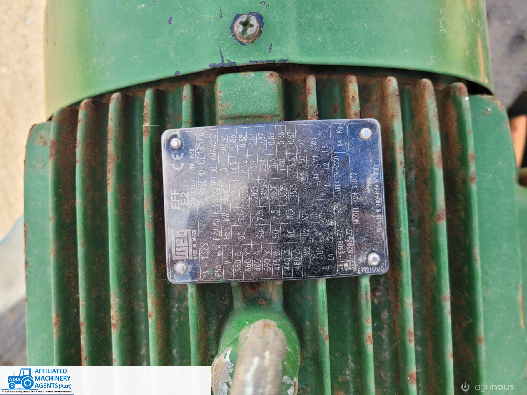 3 Phase 8.5 Kw (11.4 Hp) Industrial Electric Motor - photo 7
