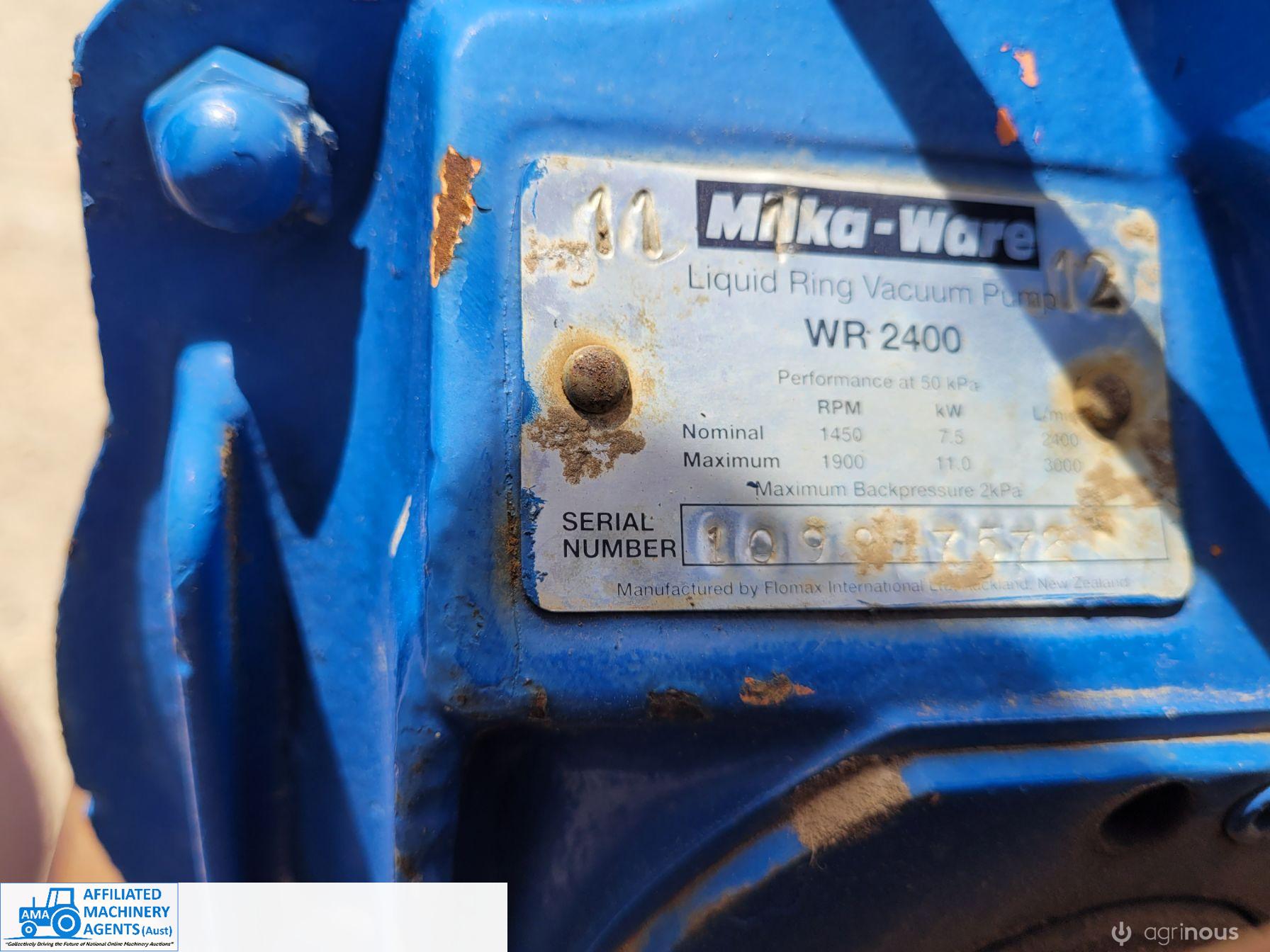 Milka-Ware WR-2400 Vacuum Pump - photo 5
