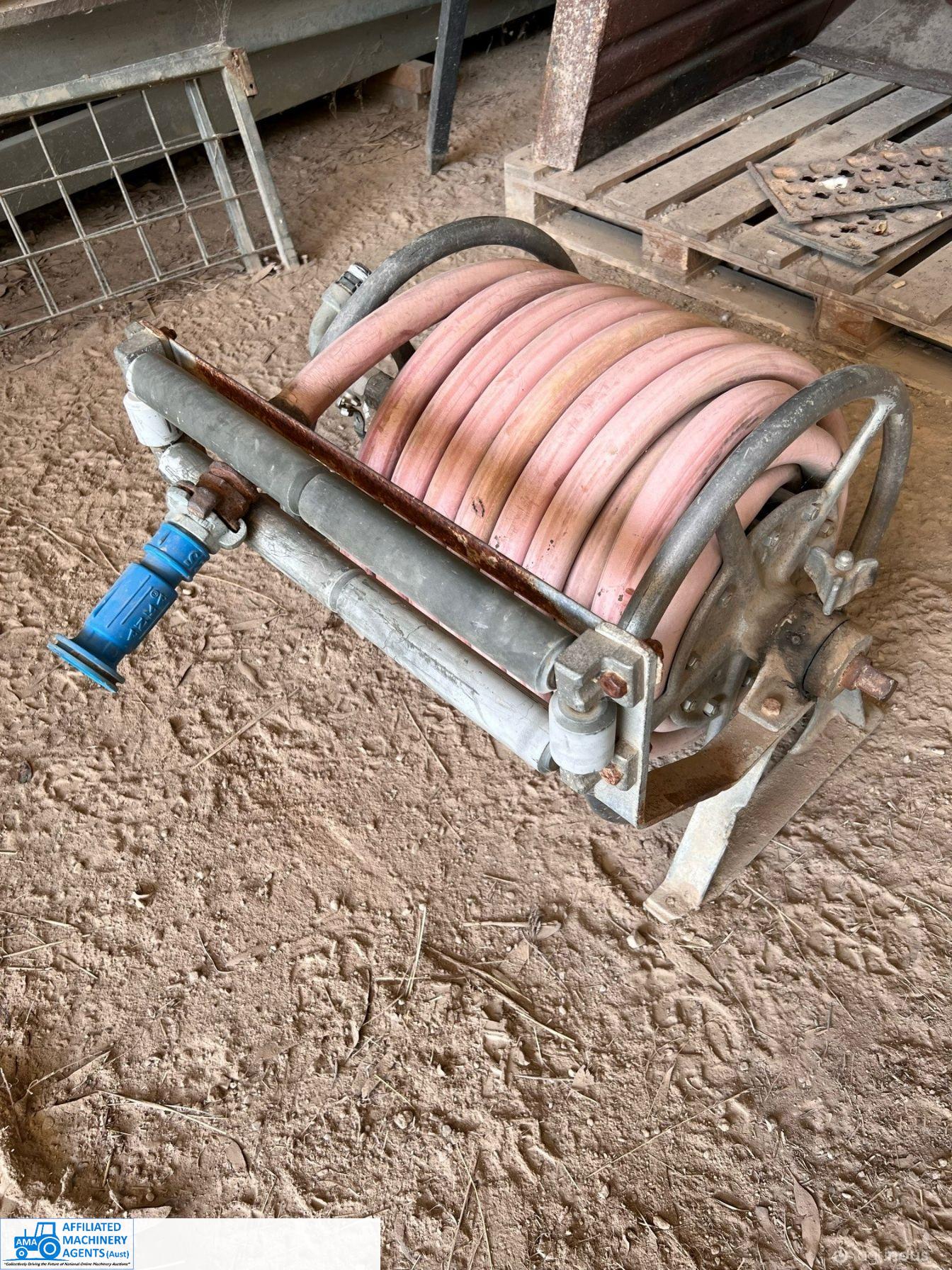 Hose Reel with 1" High Pressure Hose & Nozzle