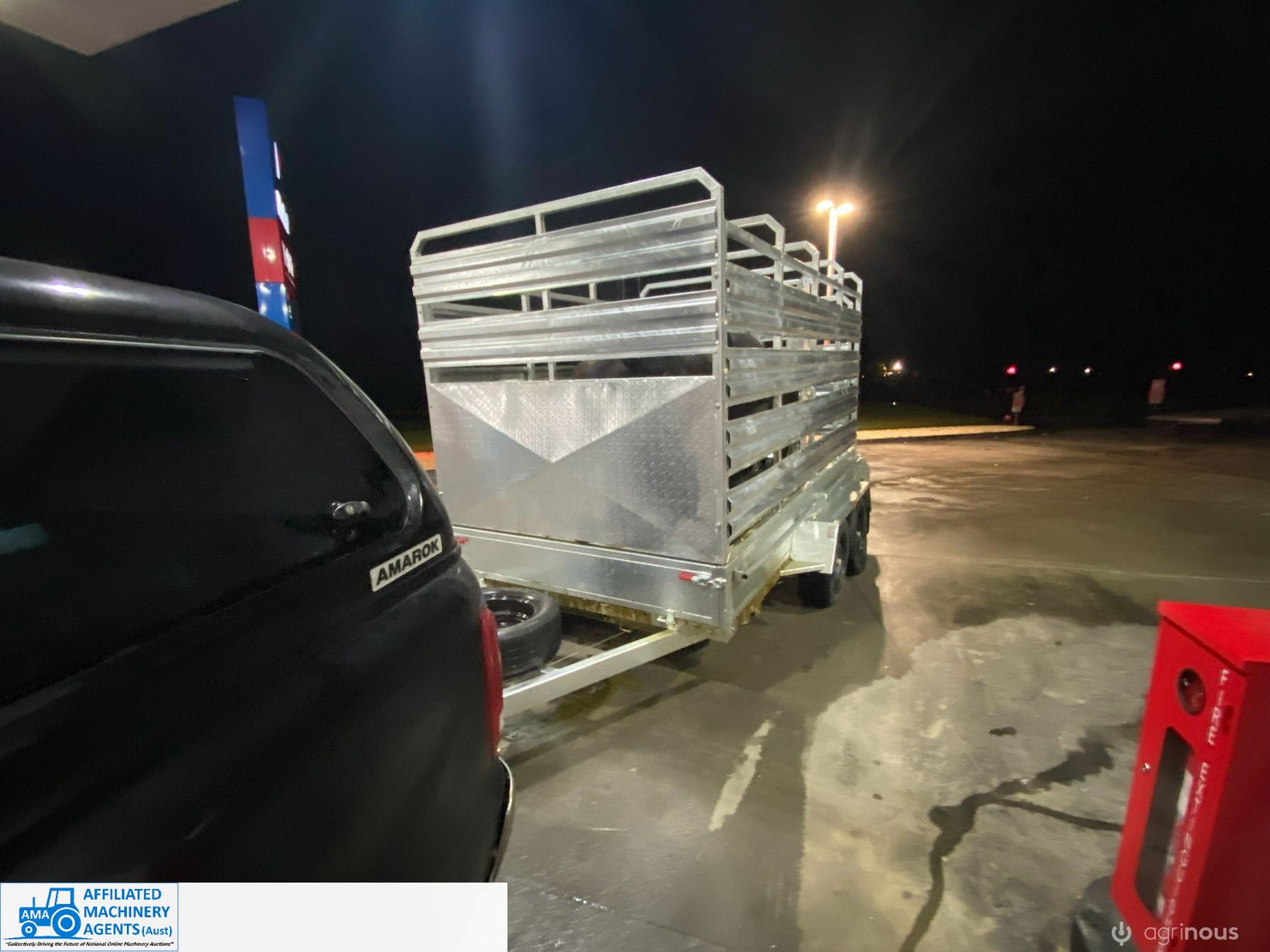 As New 12x6 Galv. Stock Trailer