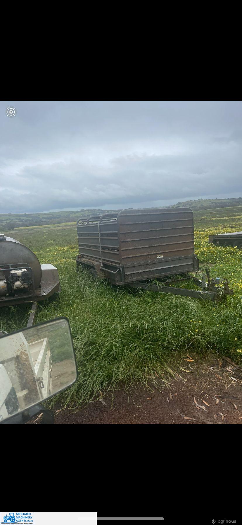Tandem Trailer (8ft x 5ft) with Stock Crate (VIN: 6APBXTRLRVC000799) - photo 6