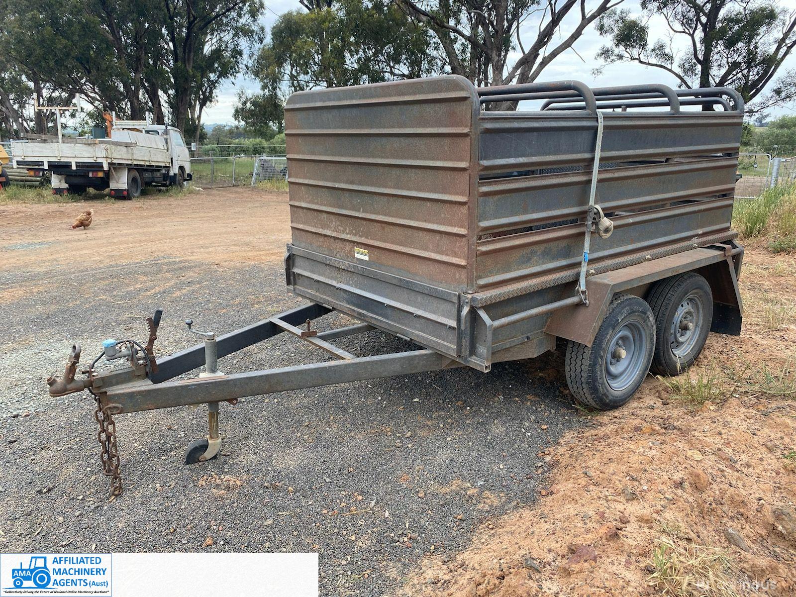 Tandem Trailer (8ft x 5ft) with Stock Crate (VIN: 6APBXTRLRVC000799) - photo 2