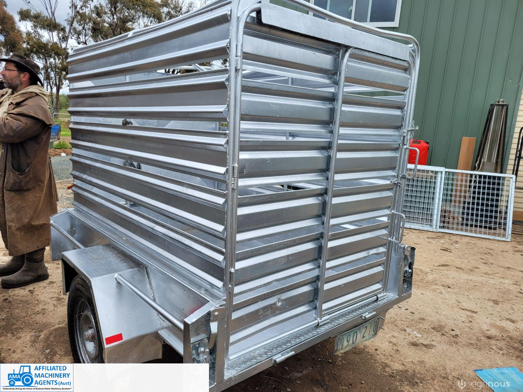 6x4 Trailer with Steel Crate