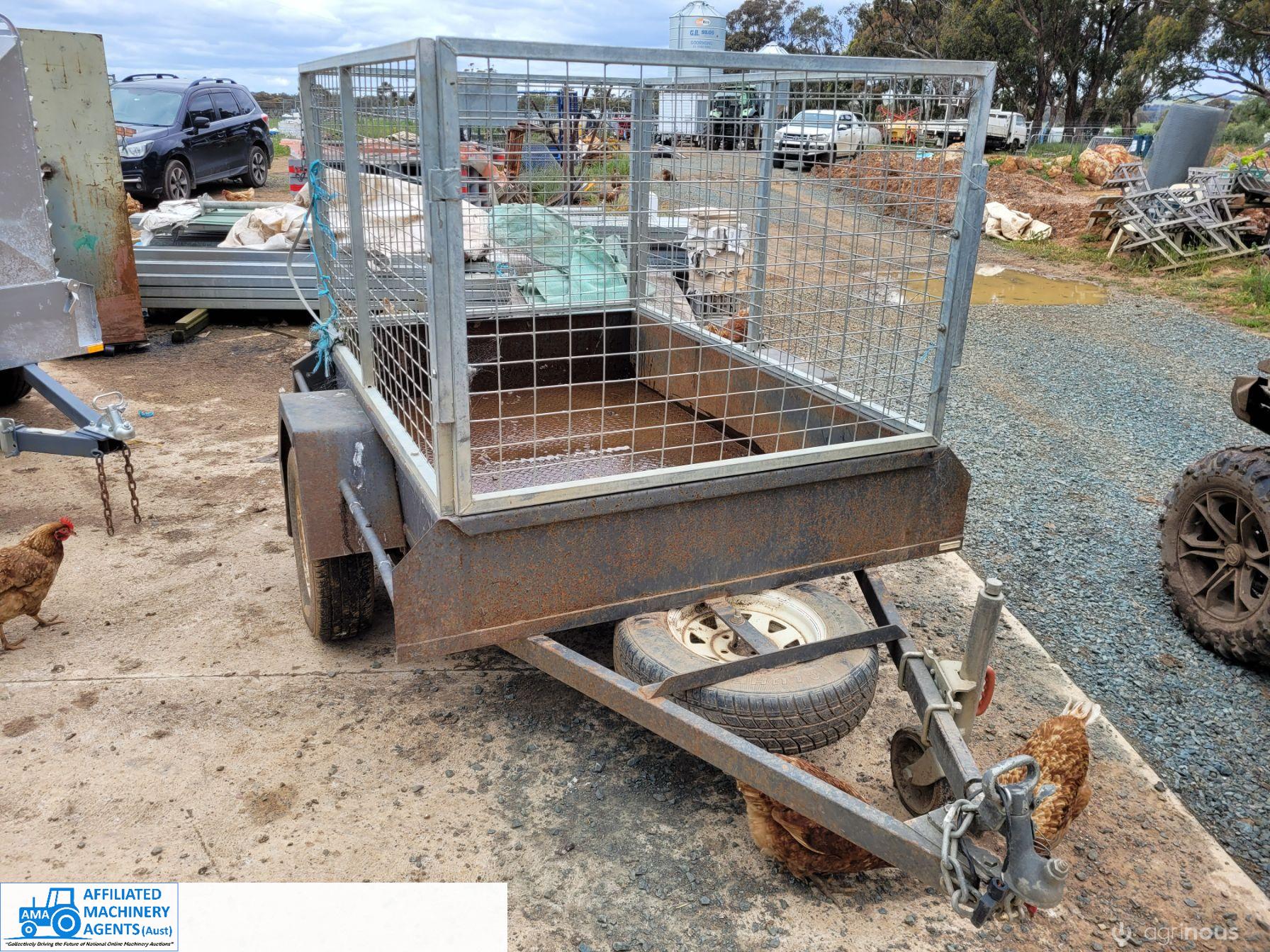 6x4 Trailer with Mesh Crate