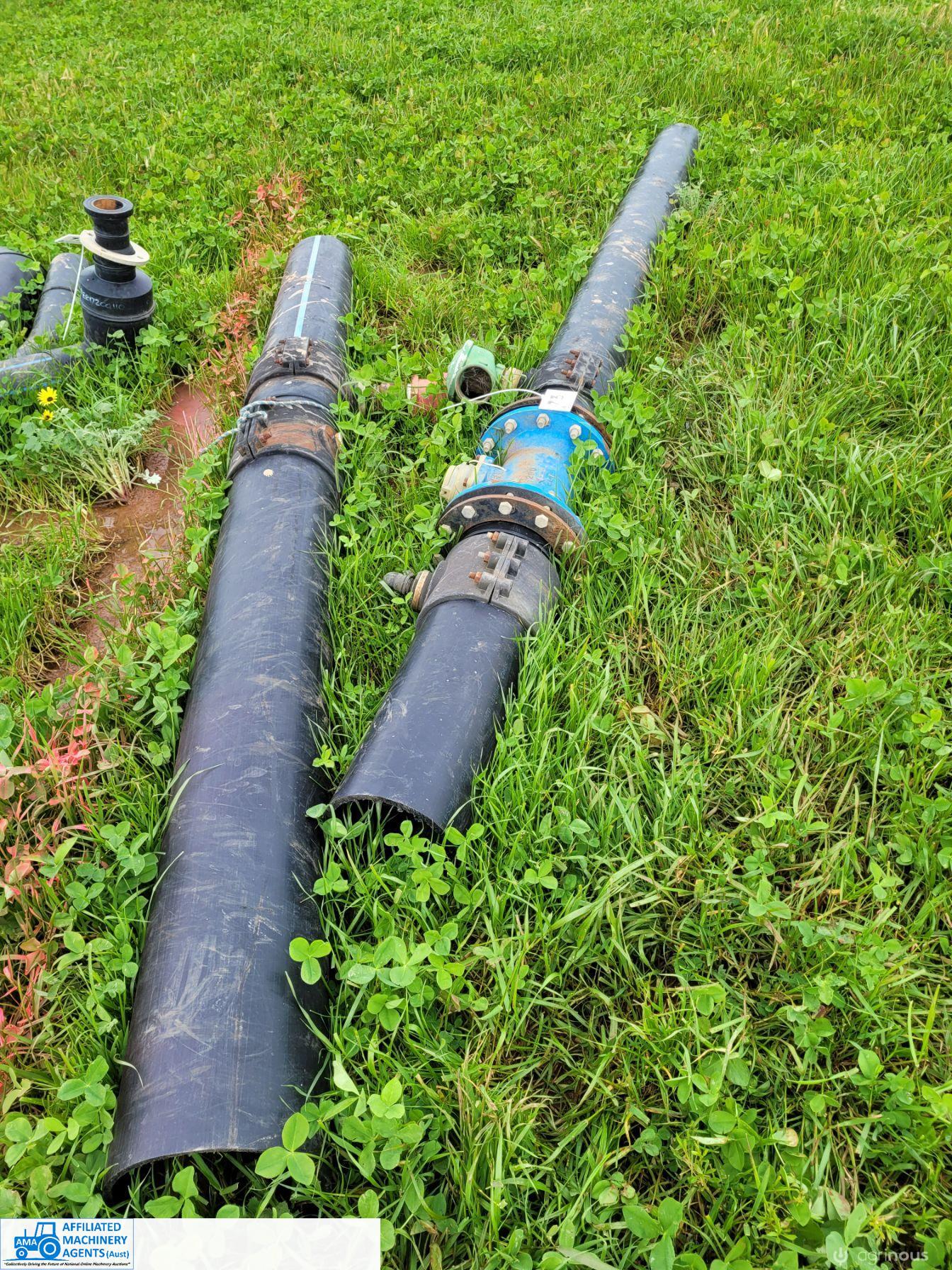 2 x 8" Poly Pipe Fittings