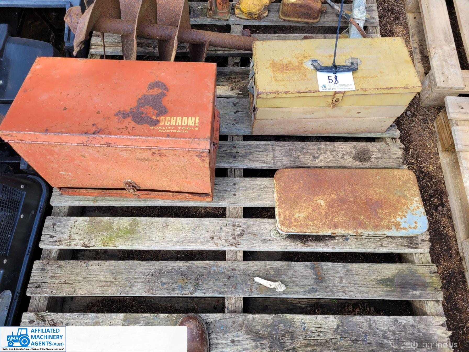 3x Empty Tool Boxes