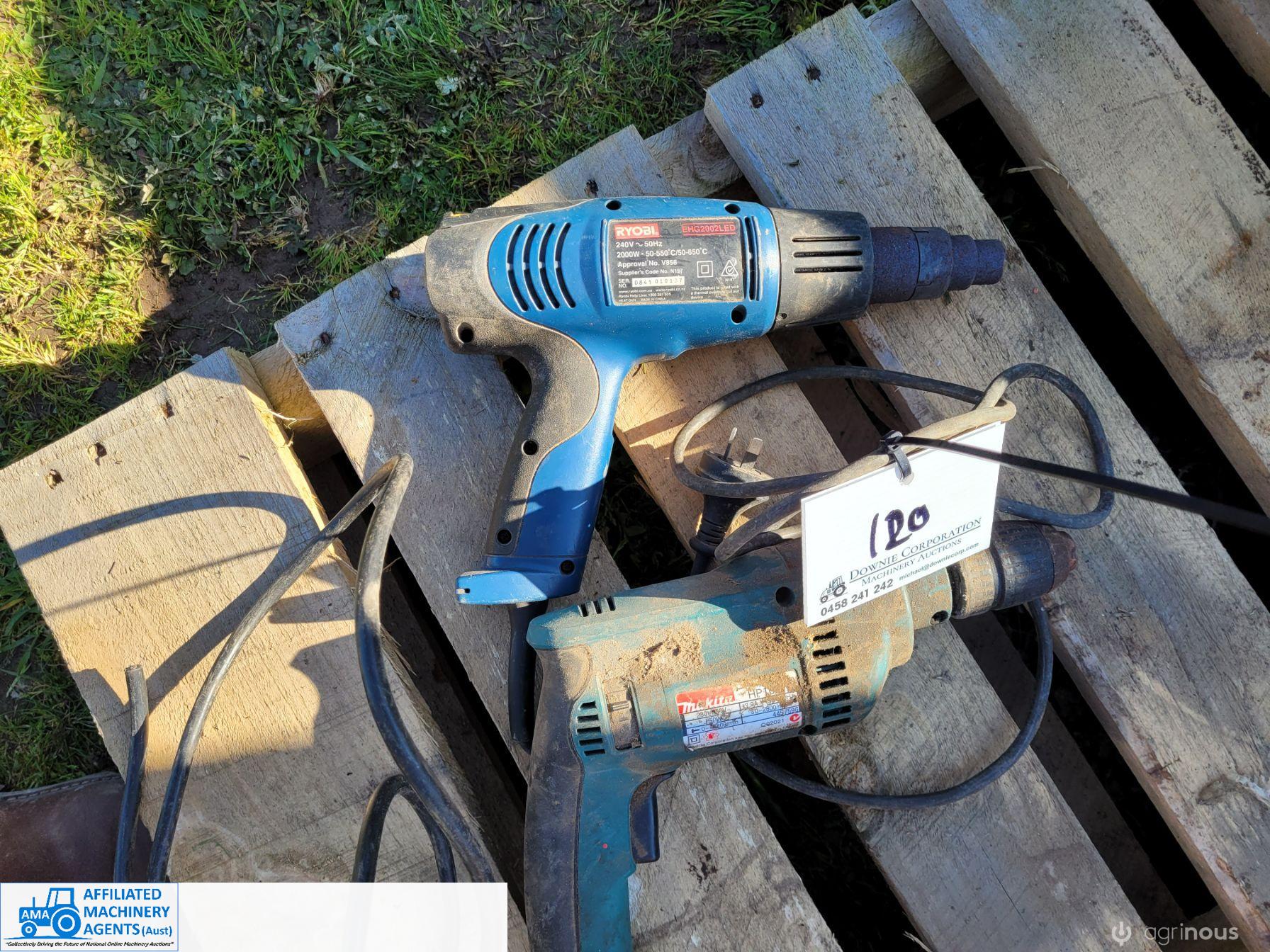 Makita Drill & Ryobi Heat Gun - photo 2