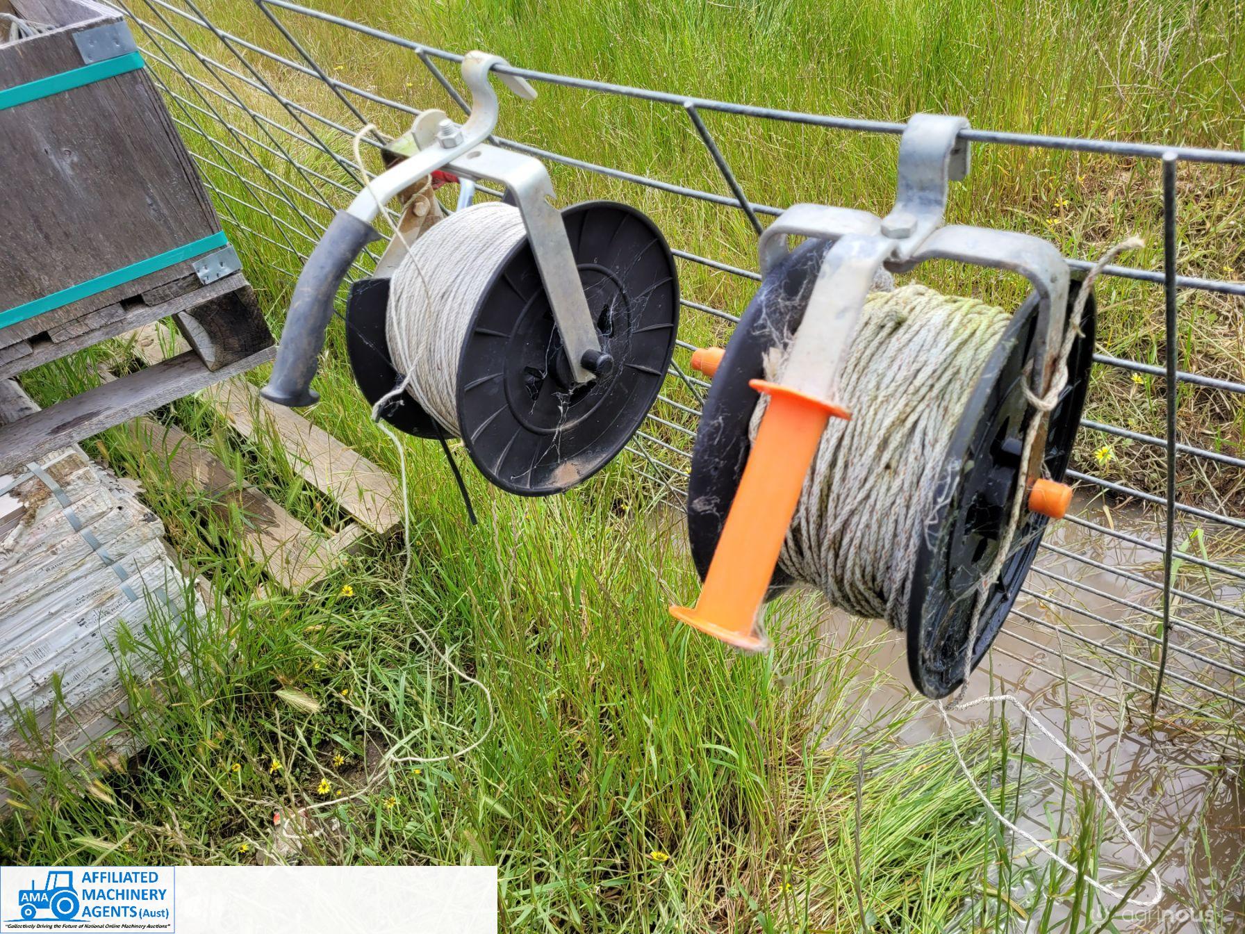 2 x Electric Fence Reels (with hot wire)