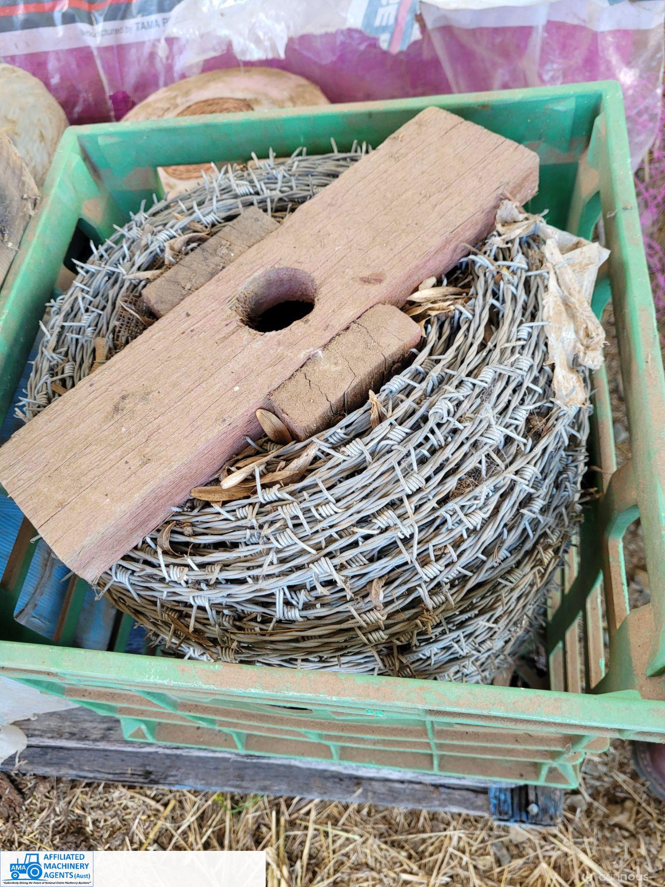 2 x Rolls of New H/T Barb Wire
