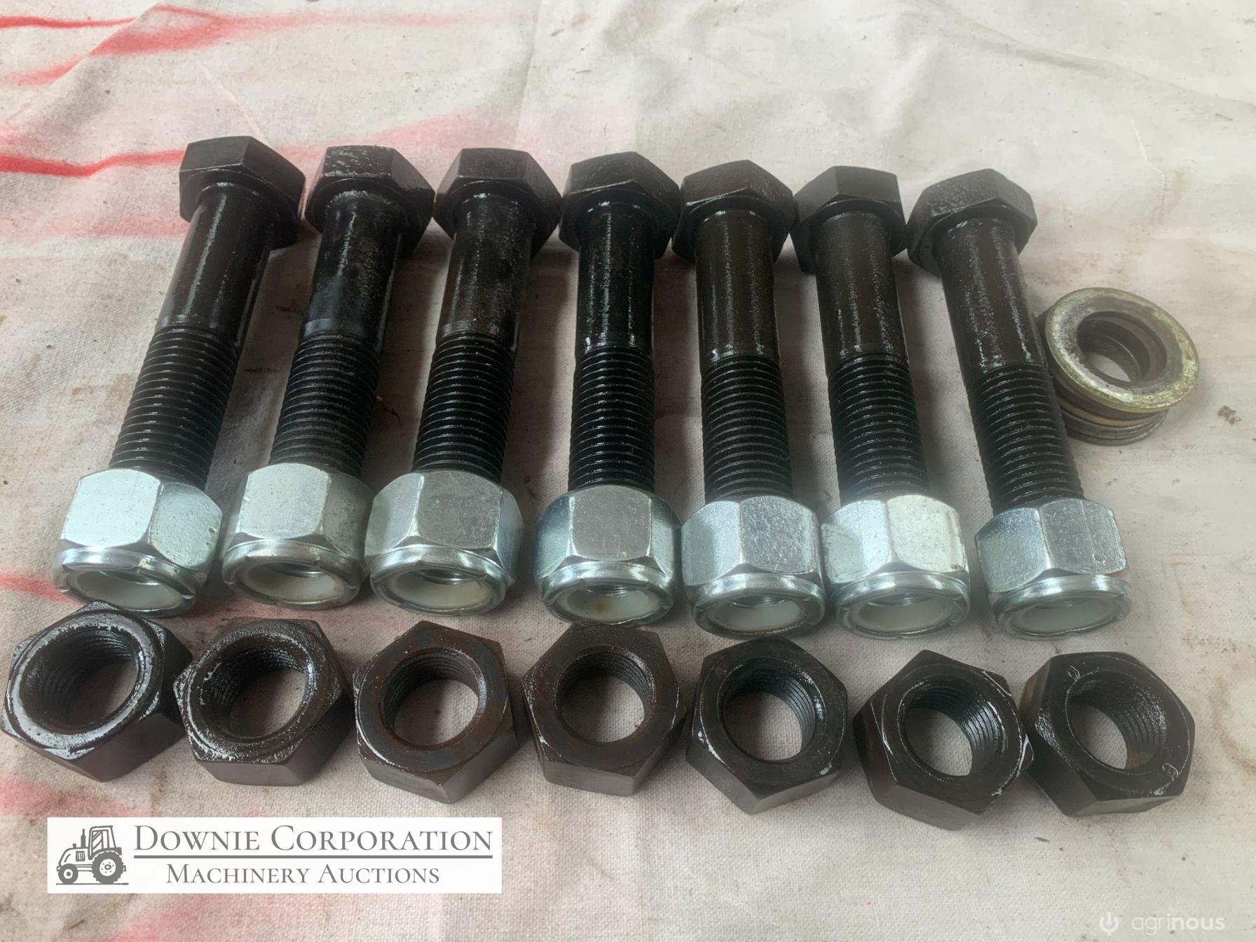 Bolts x7,washers, and Lock nuts.