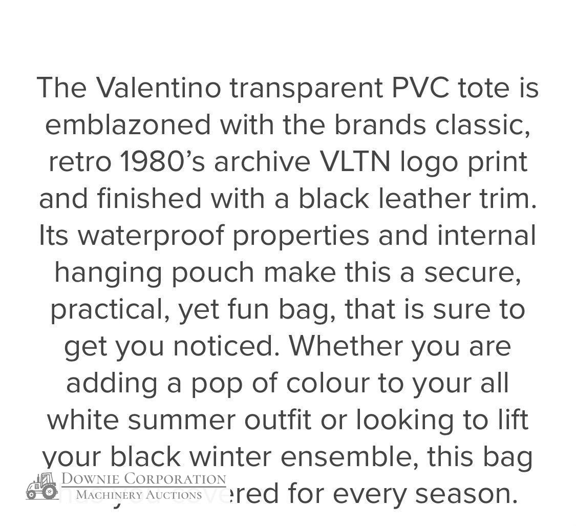 Genuine Valentino Transparent PVC Tote - photo 6