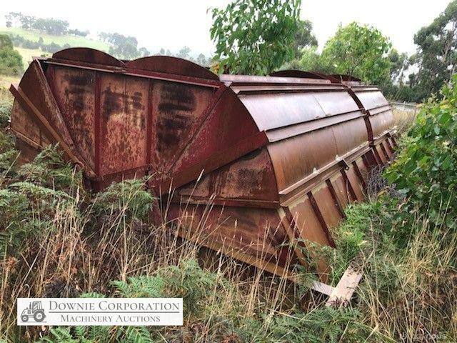 2x H/Duty Steel Dumping Hoppers