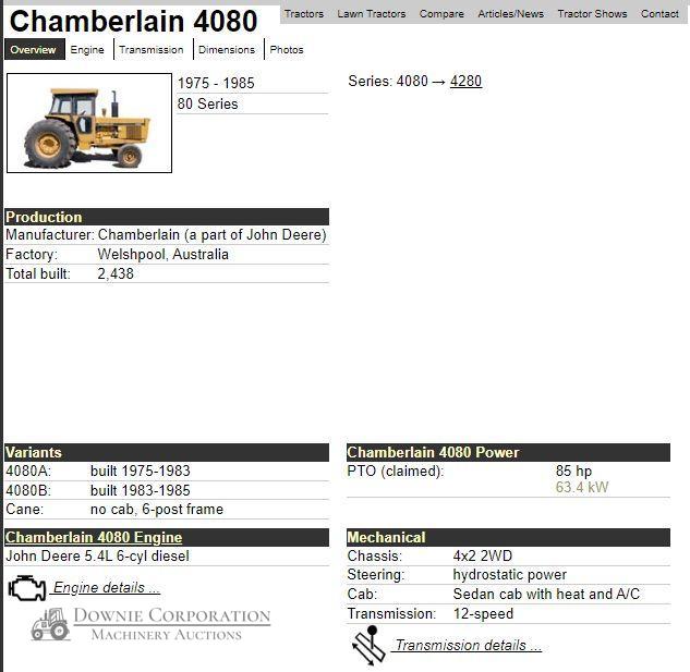 Chamberlain 4080B Tractor - photo 3