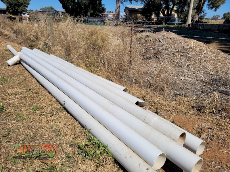 9x Various Lengths of 150mm PVC Pipes