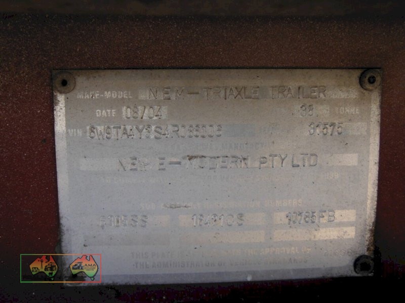 2004 Nem Tri-axle Steel Tipper - photo 12