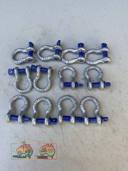 12x New D shackles 1/2 ton 6mm