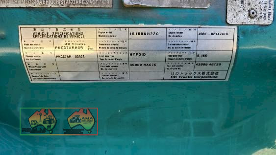 2010 UD Model PKC37A Curtainsider Rigid Tray Truck - photo 36