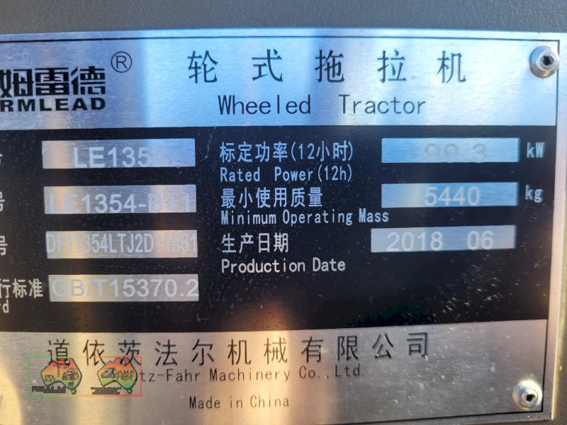 2018 Farm Lead LE-1354 FEL Tractor - photo 20