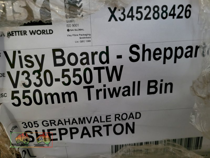 Pallet of 40 ~ 550mm Tri-wall Cardboard Fruit Bins (New - Un-used) - photo 4