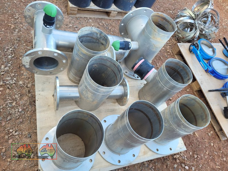 Assorted New 8" Stainless Layflat Fittings - photo 2