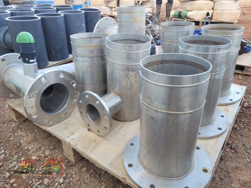 Assorted New 8" Stainless Layflat Fittings - photo 5