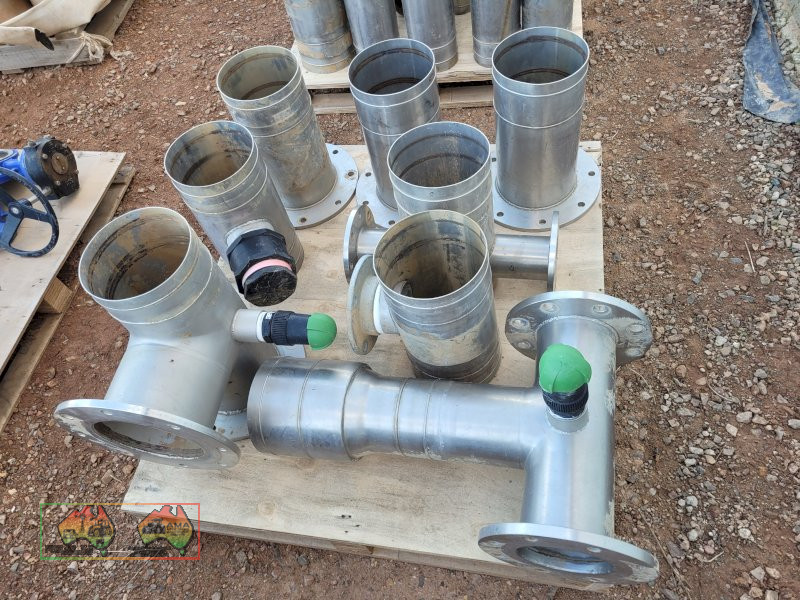 Assorted New 8" Stainless Layflat Fittings - photo 3
