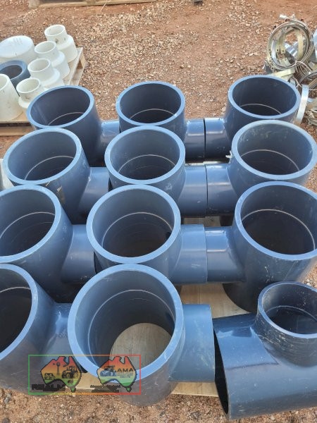 14x New PVC Mains T-Joiners (8" to 6") - photo 2