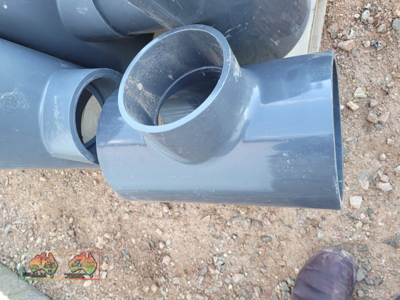 14x New PVC Mains T-Joiners (8" to 6") - photo 3