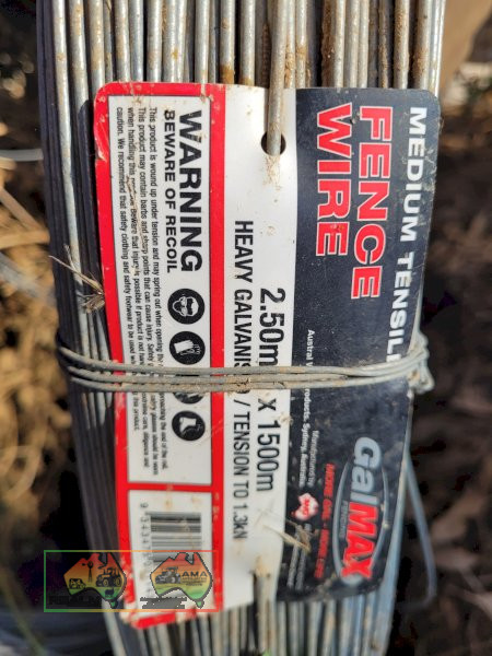 2x Rolls of 2.5mm Med. Tensile Fencing Wire - photo 3