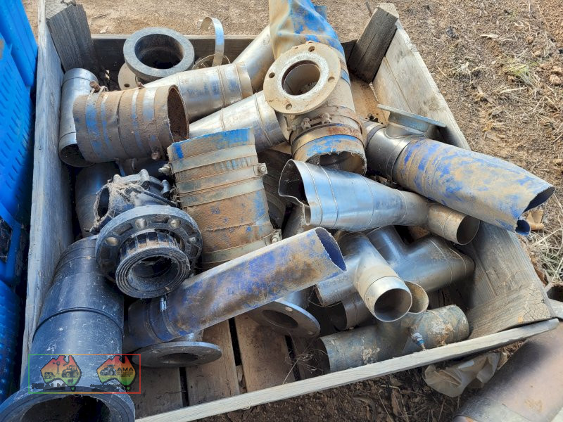 Bin of Assorted Layflat Fittings