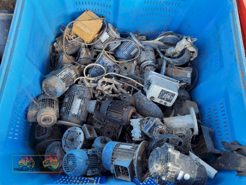 Bin of Assorted Electric Motors & Gear Reduction Boxes. - photo 2