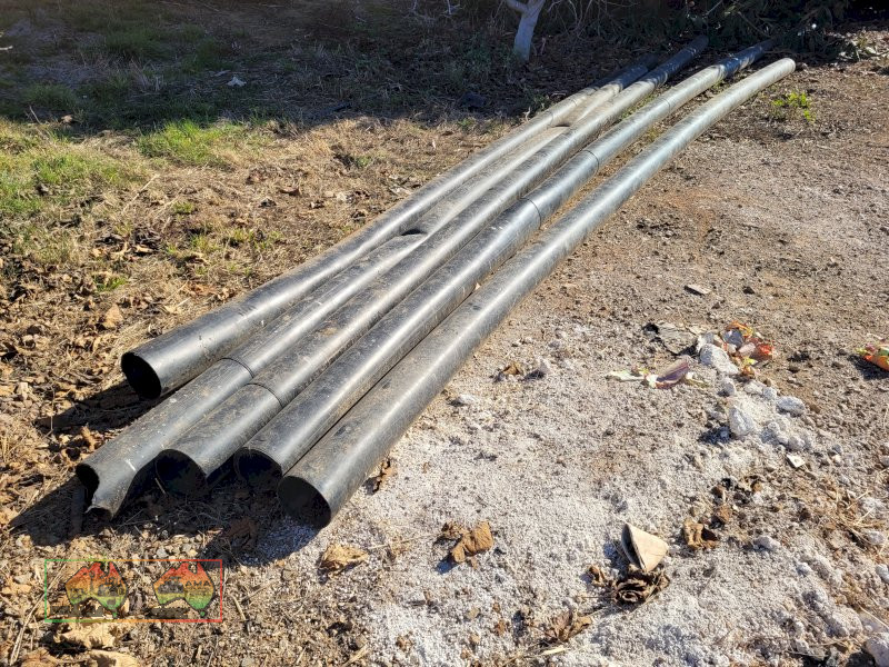 5x 6" Black Poly Pipe