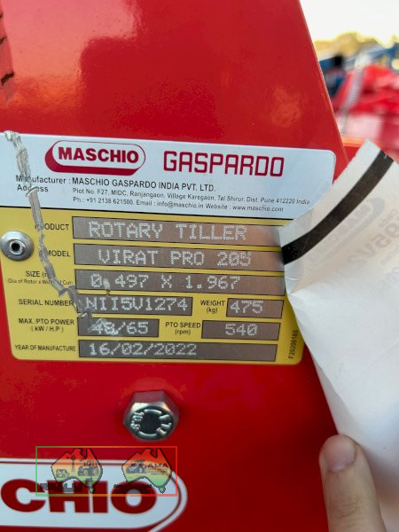 ( NEW )  - Maschio Virat rotary hoe 2 mt cut - photo 9