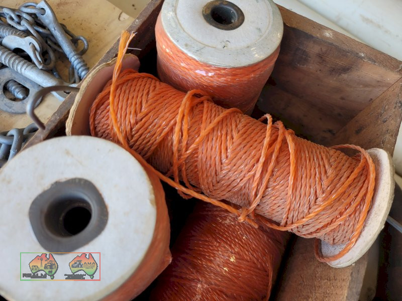 3x New Rolls of Braided Elec Fence Cord & Bale Twine