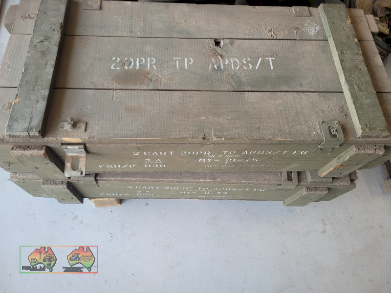 2x Pine Army Storage Boxes (17"W x 40"L x 10"H) - photo 2