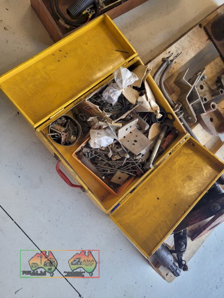 Yellow Tin of Nails & Sundries - photo 2