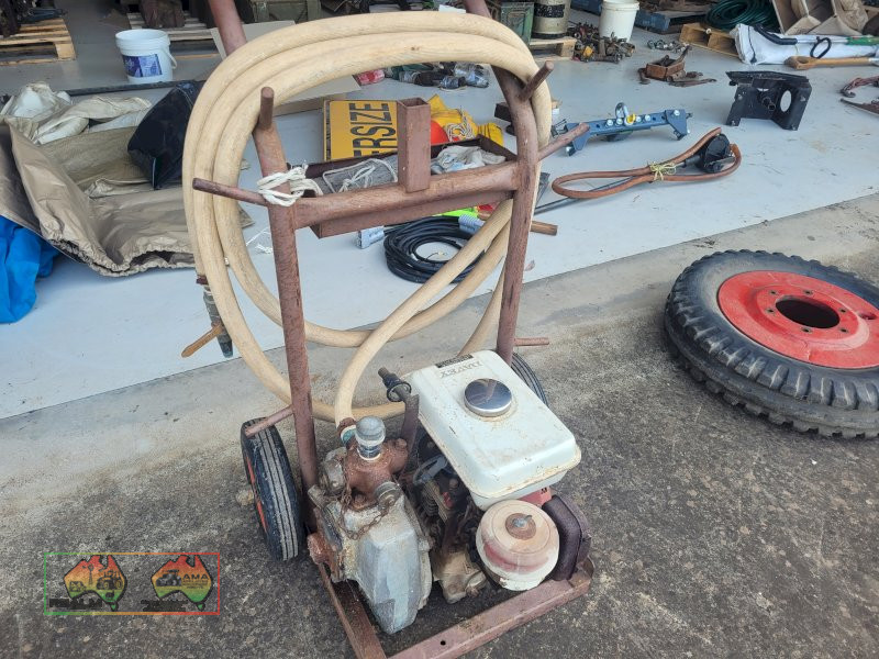 Honda Davey Pump on Trolley with Hoses